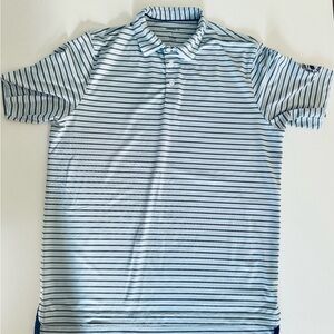 Johnnie-O Men’s blue stripe polo - Boulder Pointe Golf Club - Size Large